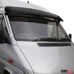Mercedes Sprinter Sun Deflector - Omac - Acrylic - Black Smoke - '00-'06 Mercedes Sprinter Sun Deflector - Omac - Acrylic - Black Smoke - '00-'06